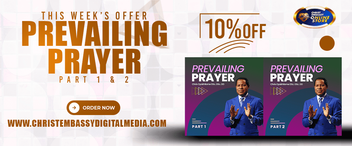 Get Prevailing Prayer by Pastor Chris today